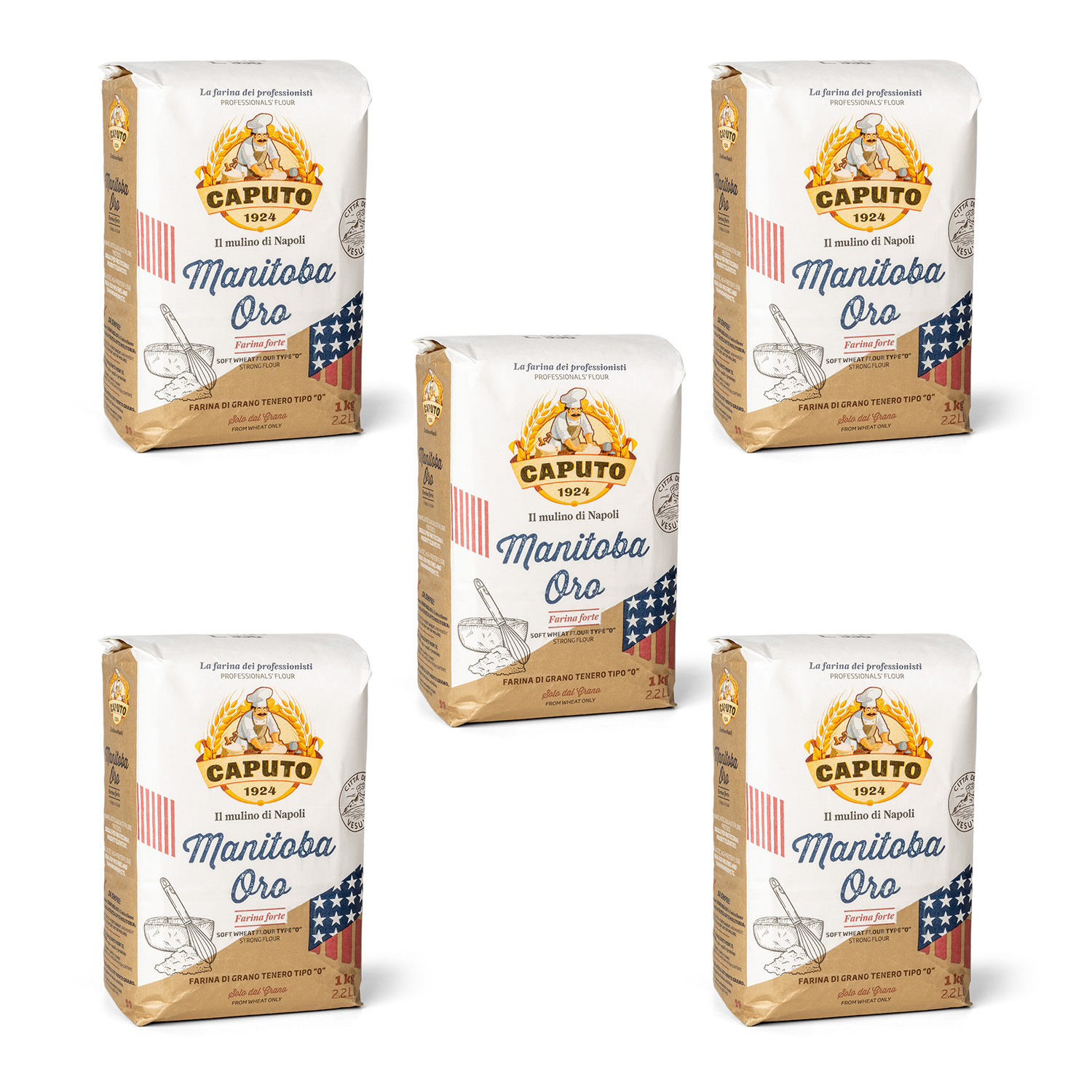 Caputo Manitoba Oro Mehl Typ 0 Spar-Set