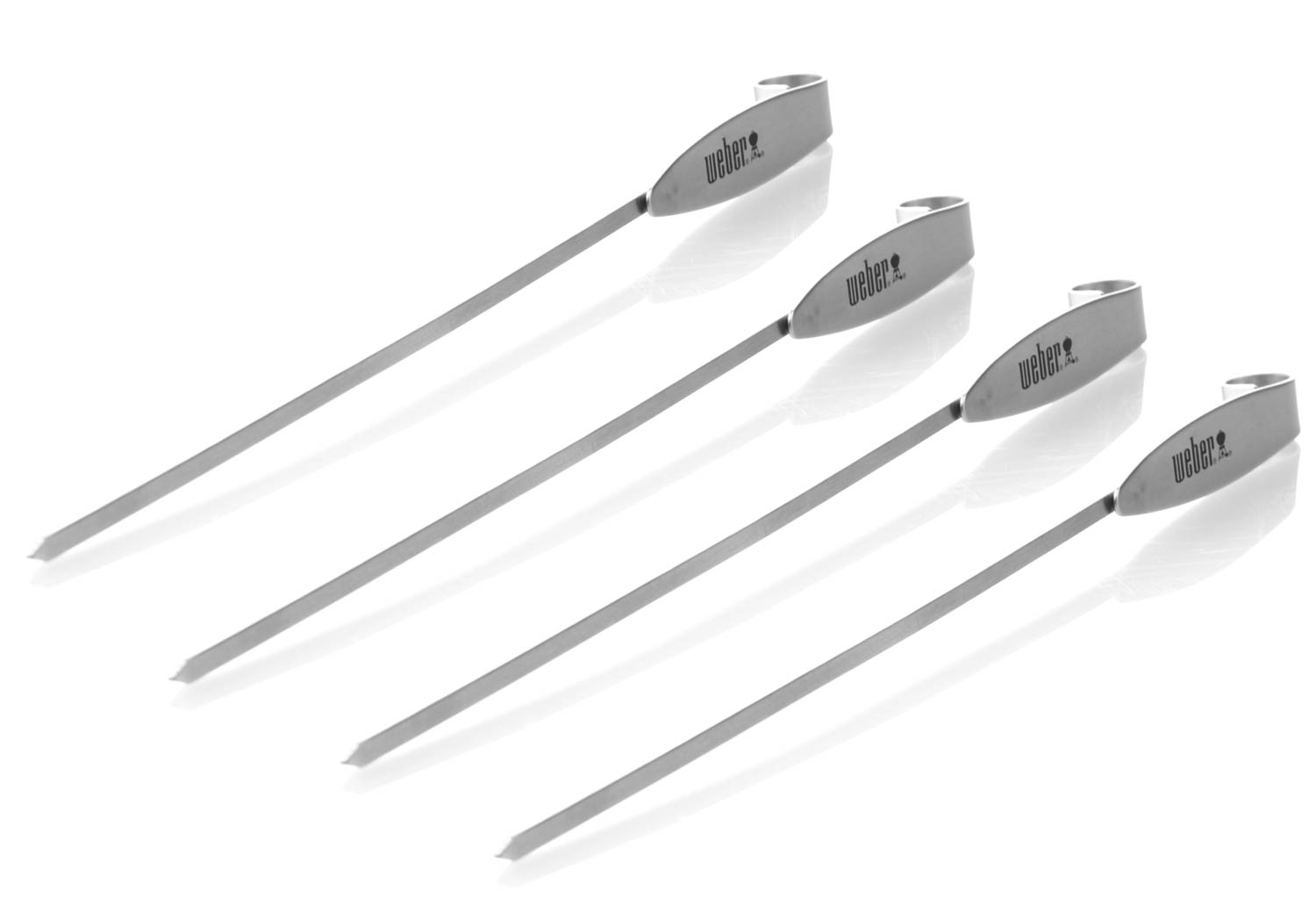 Weber Edelstahl 4er Spieße-Set 7618 für Edelstahlrost ETCS