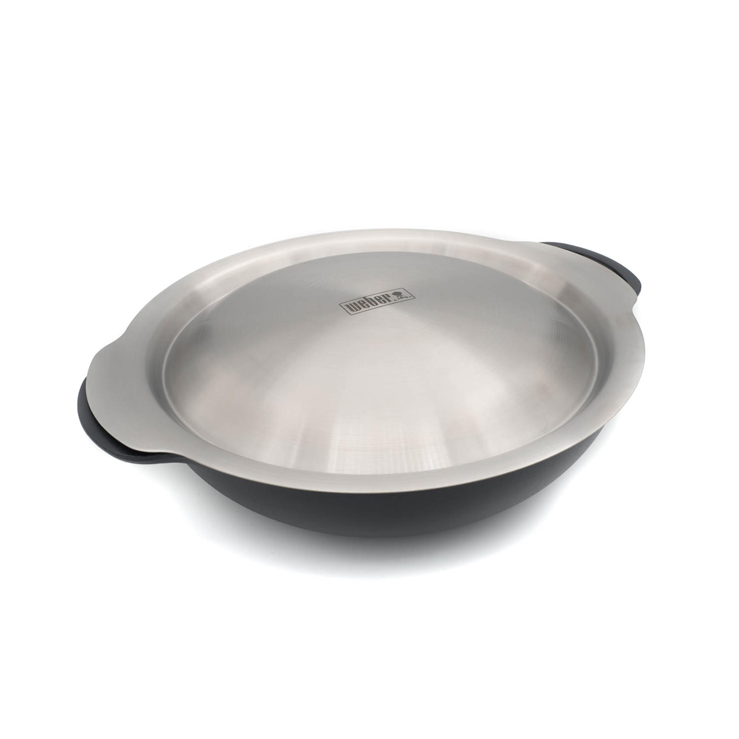 Zum Wärme halten - der Edelstahl Deckel auf dem Weber Wok
