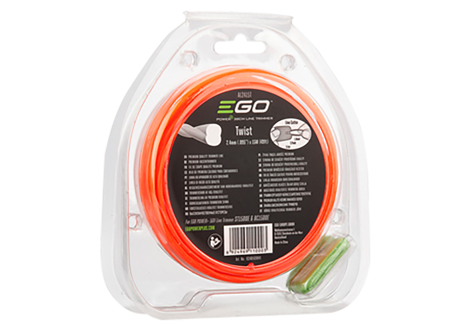 EGO 2,4 mm gedrehter Faden für Motorsense ST1500E, ST1500E-F, BC1500E-F, BC3800E und STA1500