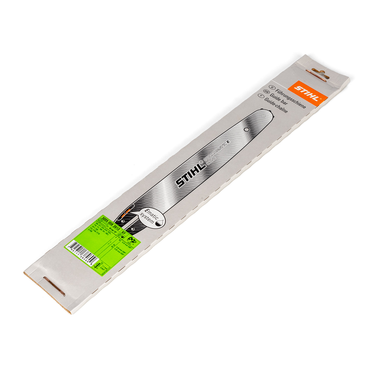 STIHL ROLLOMATIC E MINI; 3/8" P; 1;1 mm Führungsschiene (30-40 cm)