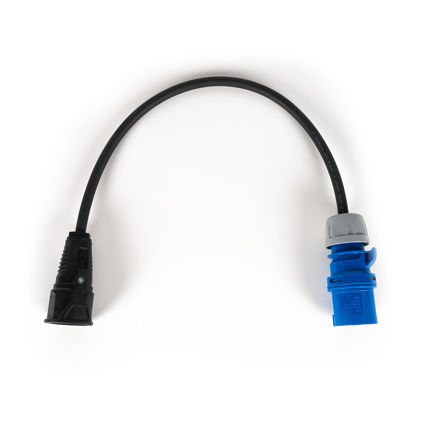 Adapter CEE 16 A (klein) auf Schuko-Stecker