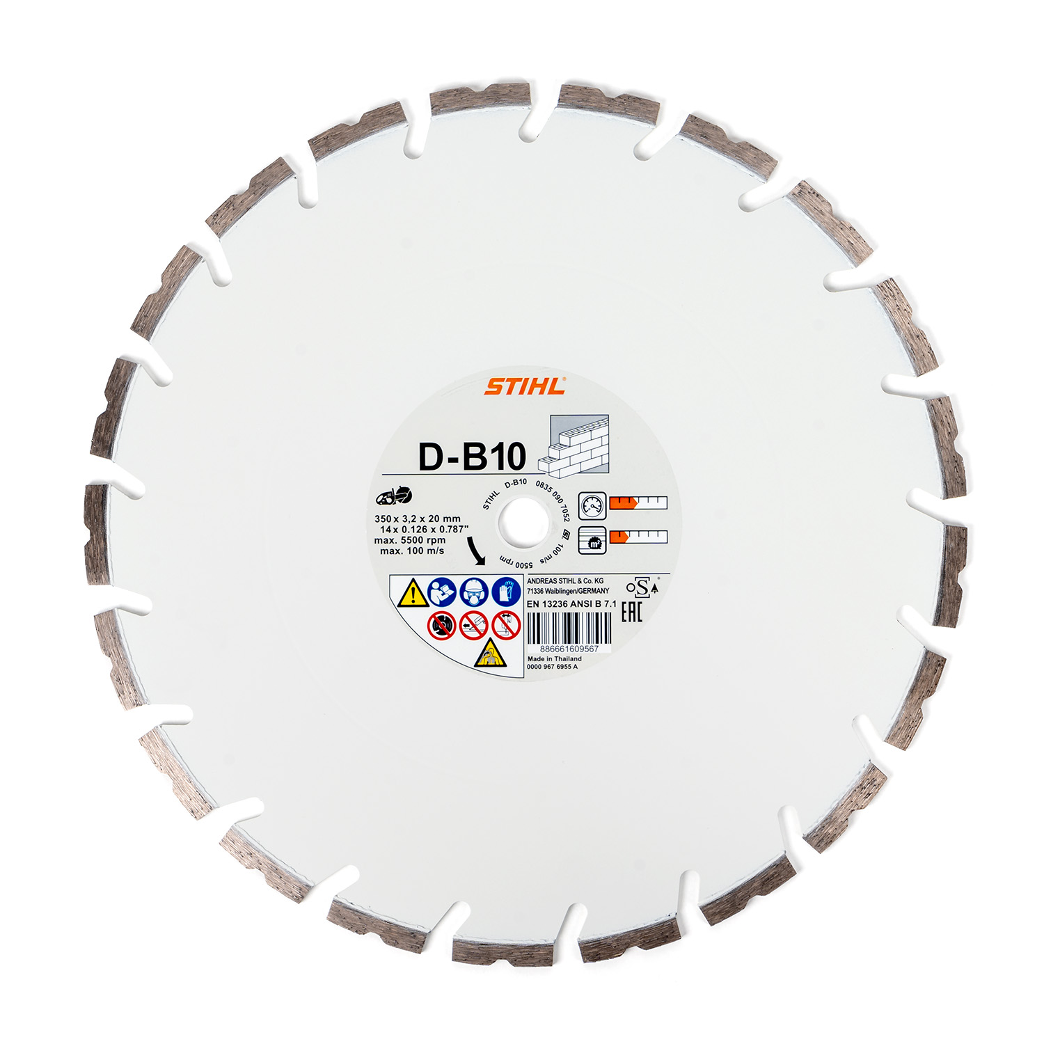 STIHL D-B10 Diamant-Trennscheibe für Beton & Mauerstein