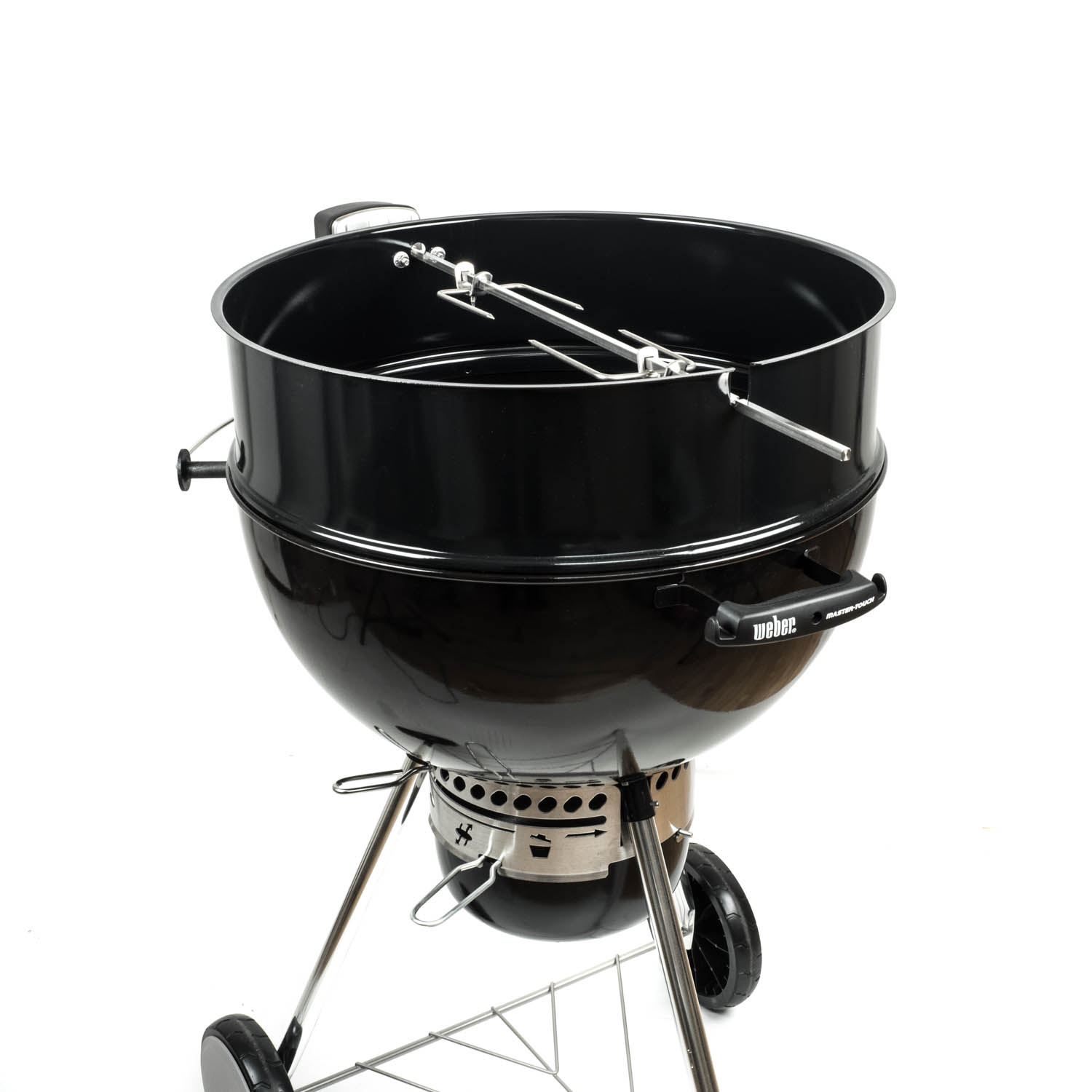 Der Drehspieß auf einem Weber Master Touch 57cm