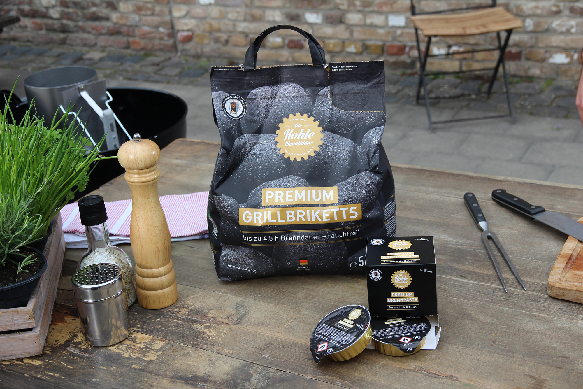 Premium Brennpaste für Premium Grillbriketts