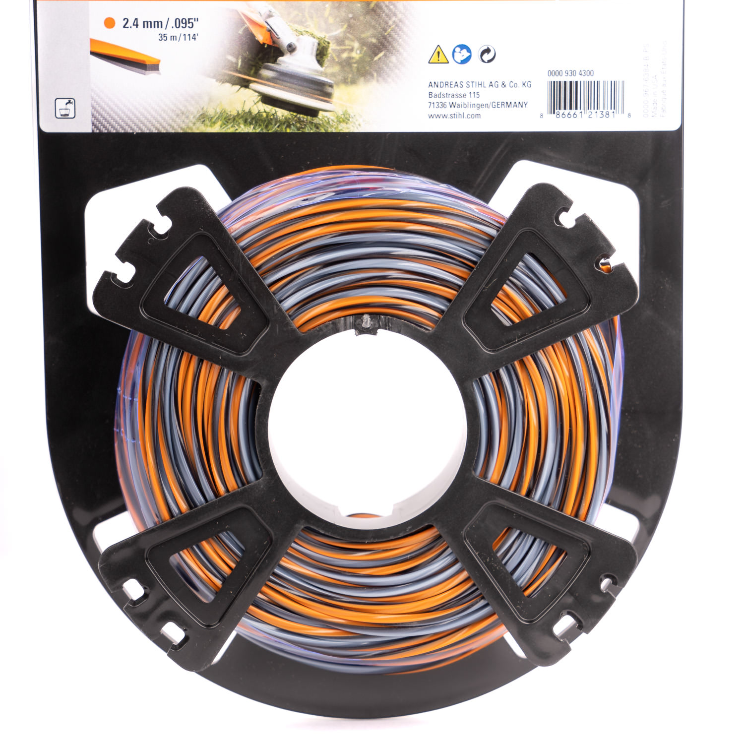 STIHL High-Tech Mähfaden CF3 PRO kreuzförmig, 2,4 mm Ø, 35 m